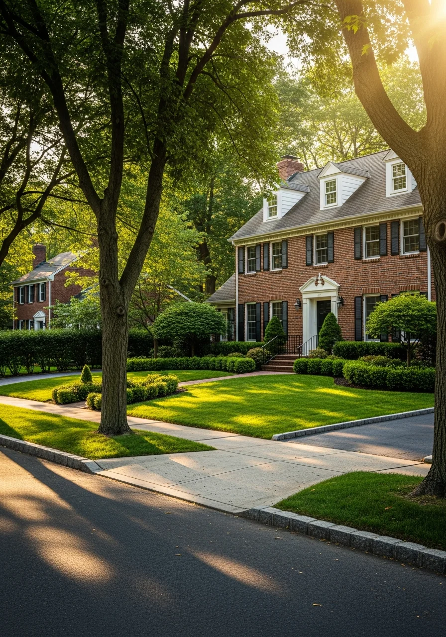 Suburban home exterior in Willow Grove area with manicured lawn and traditional architecture.
